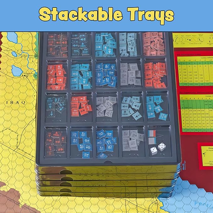 Toy Vault Wargaming Magazine Counter Trays (5-Pack); Flat Pack Tray Game Piece Storage