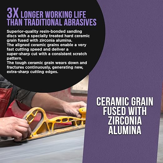 Dura-Gold Premium 150 Grit PSA Purple Film Ceramic Longboard Sandpaper, 2-3/4" Wide Continuous 20 Yard Roll - Self Adhesive Stickyback for Auto & Wood Air File Long Board Sanders, Hand Sanding Blocks