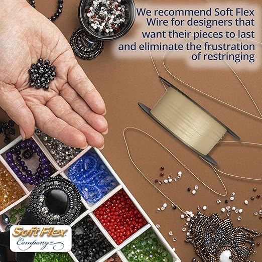 Soft Flex 21 Strand Beading Wire - Fine 0.14 Diameter - 100 Feet Design Wire