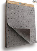 AAwipes Oil Absorbent Pads Universal Multi-Liquid Spill Control Tear-Off Design for Garage, Workshop, Industrial Use Heavy-Duty 9.8" x 13" Grey 20-Pack (OG1013T-20)