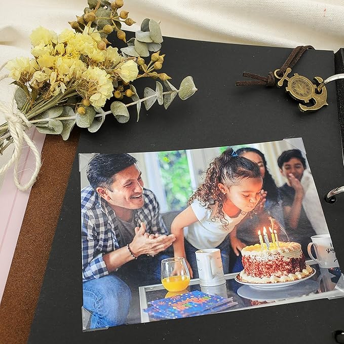 Photo Corners 3 Pack 1200 Pcs Clear Self-Adhesive Picture Mounting Corner Stickers for DIY Scrapbook, Album, Journal, 400 Pcs/Pack, 3 Pack.