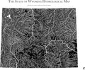 Muir Way Hydrological River Map of Wyoming - Watershed Topographic Wall Art for Home, Office, or Travel Decor - Unframed Flat Paper Print, 18x24