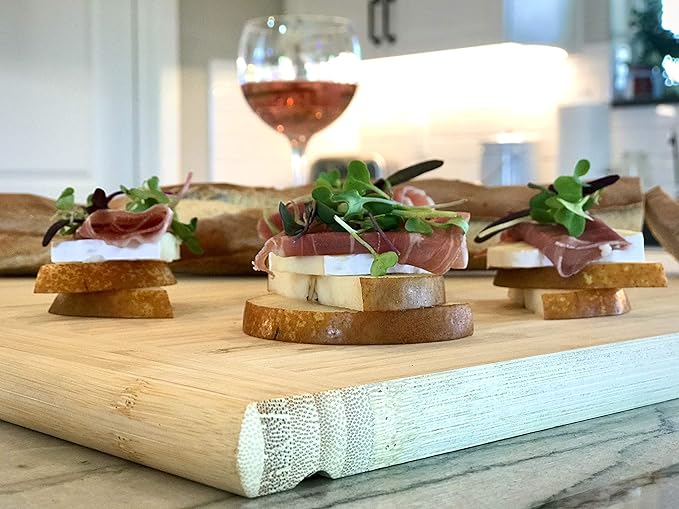 Pureboo Premium Bamboo Pull-out Cutting Board - 8 Different Sizes to Fit Most Standard Slots 21.75"W x 22"D x 3/4"H