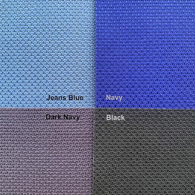 Aida Cloth 14 Count Cross Stitch Fabric,19×28inch (14CT,Jeans Blue)