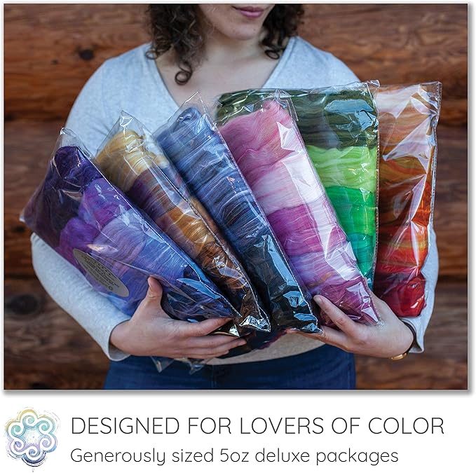 Merino Silk Luxe Tonal Designer Blend. Superfine Merino, Mulberry, Tussah Silk. Top Roving for Spinning or Felting. Blushing Rose 5oz