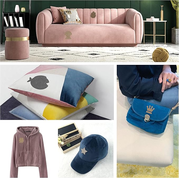 Azobur Repair Patch, 6 Piece Microfiber Patches, Self Adhesive Fabric Sofa Patch Repair Fabric, Luxurious Look, Quick Fix Sofa.(Khaki)