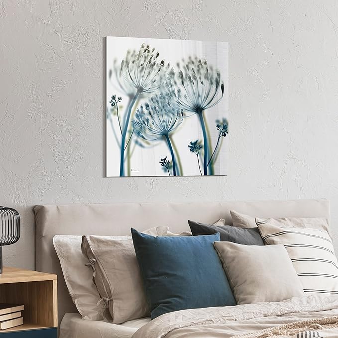 Empire Art Direct Frameless Free Floating Tempered Glass Panel Graphic Wall Art Ready to Hang, 24" x 24", Unfocused Beauty 2