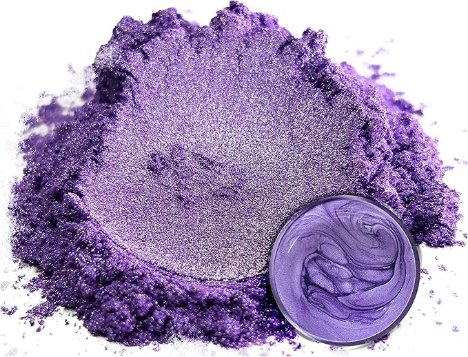 Eye Candy Pigments Premium Purple Mica Powder - Kanpanyura (50gr) - for Epoxy, Resin, Soap, Paint, Woodworking, Acrylic Pouring, Bath Bombs, Fishing Lures - DIY Arts and Crafts Additive