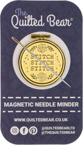 The Quilted Bear Needle Minder - Needle Minder Magnet for Keeping Sewing & Embroidery Needles Cross Stitch Needles Safe-Stress Free Stitching Cross Stitch Supplies & Embroidery Supplies (Cross Stitch)