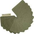 12PCS Fabric Iron on Patches Inside & Outside Strong Glue 100% Cotton Repair Patch for Clothes Pants Mending and Decorating, Army Green