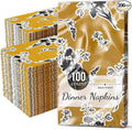 Trendables Floral Napkins for decoupage 100 Pcs 3 Ply floral paper napkins decorative Guest Towels Disposable Bathroom, Flower Design For Tea Party Decorations, Dinners & Weddings