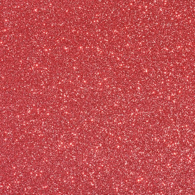 Red Glitter HTV Heat Transfer Vinyl Bundle 8 sheets-12 x12 Iron on Vinyl for T Shirts Hats Clothing Compatible with Cricut Cameo Heat Press Machine