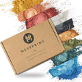 MEYSPRING Two Tone Collection - Mica Powder for Epoxy Resin - New Generation of Epoxy Resin Color Pigment - 100% Mineral, Skin-Safe, and Inert Pigment Powder for Epoxy Resin (Pigment Powder Set 100g)