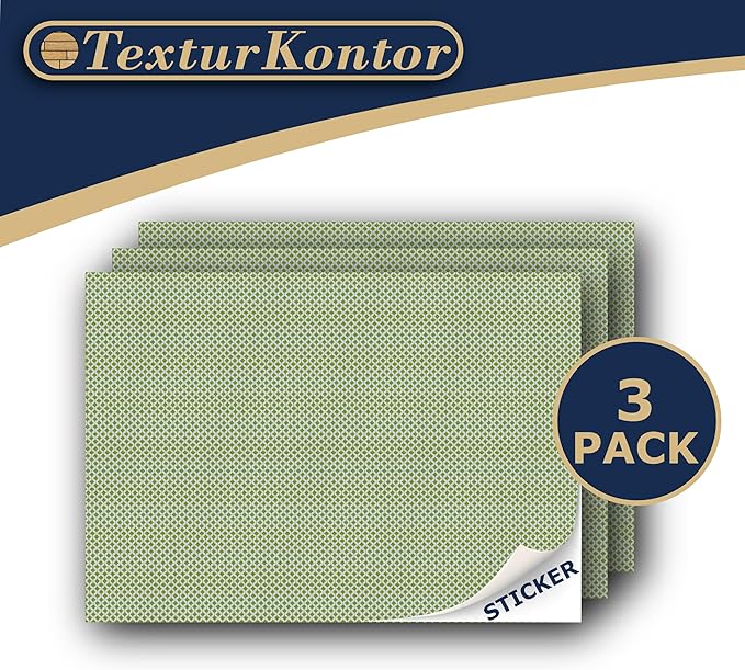 3 Sheets Self-Adhesive Decorative Film Paving Stones and Surfaces for Model Making in Scale 1:87 Scale H0 (UK: 3.5 mm Scale) (Lawn Paving Stones)