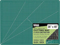 U.S. Art Supply 36" x 48" Self-Healing Cutting Mat 5-Ply - Double-Sided Green/Black Craft Mat, Non-Slip Cutting Mats for Crafts, Sewing, Quilting, Scrapbooking