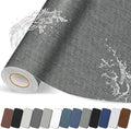 Fabric Repair Patches, 17X79 inch Linen Self-Adhesive Fabric Repair Tape, Strong Sticky Linen Patch for Sofas, Tote Bags, Clothing, Car Seats, Furniture（Dark Grey, 17X79 inch）