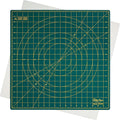 The Quilted Bear Rotating Cutting Mat 18" x 18" - Square 360° Rotating Self Healing Mat with Innovative Locking Mechanism for Quilting & Sewing Your Choice of Colours Available! (Green)