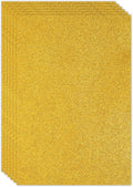 PATIKIL 2mm(1/10") Thick Non Adhesive Glitter Foam Sheet 16x24inch(40x60cm) Gold Tone, EVA Shiny Foam Board for Craft, 6 Pcs
