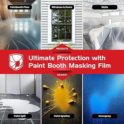 ArmorDillo Paint Booth Floor & Wall Film Free Knife, 3mil w/Metallocene. Only White-Opaque, Anti-Static, Easy-Start, Washable, Skid-Resistant - 36" x 300' Asteroid-Proof...Probably