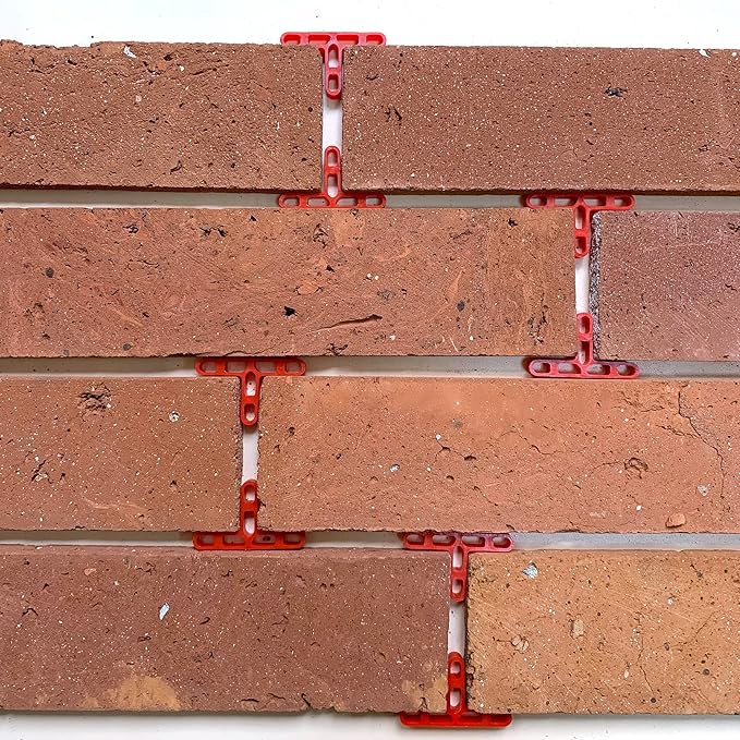 6mm (1/4 inch) & 8mm (5/16 inch) Bathrrom Wall Spacer Mosaic Tile Spacer Thin Red Wall spacer Trimming Spacer (1/4" (0.25 inch)-Red)
