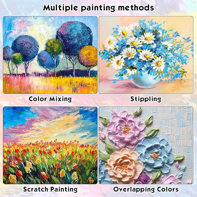 Geyoga 36 Pcs Soft Oil Pastels Bulk Artists Oil Crayons Single Color Creamy Pastels for Art Painting Drawing Blending for Back to School First Day of School Kids Students Artists(White)