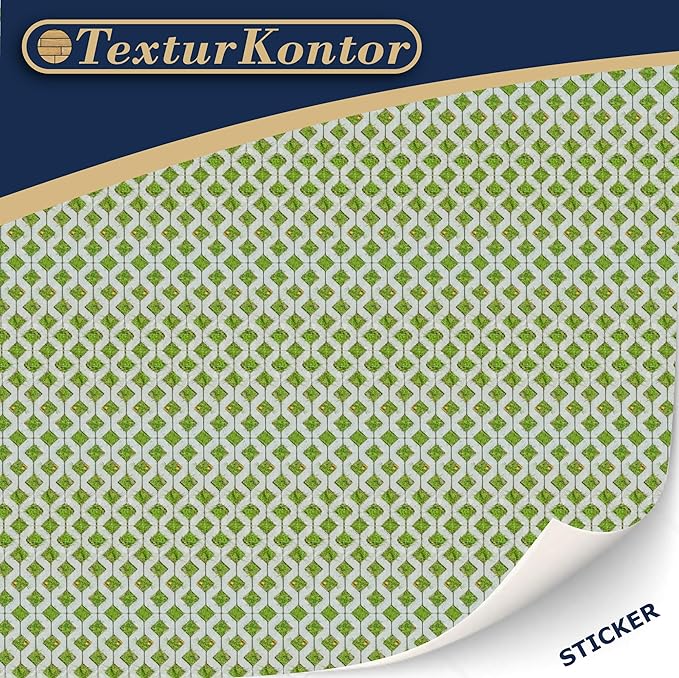 3 Sheets Self-Adhesive Decorative Film Paving Stones and Surfaces for Model Making in Scale 1:87 Scale H0 (UK: 3.5 mm Scale) (Lawn Paving Stones)