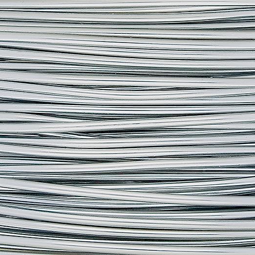The Beadsmith Wire Elements Craft Wire – Tarnish Resistant, Soft Temper, Round, Brush Silver Color – 0.32mm, 28 Gauge, 15 Yard Spool – Jewelry Making, Wire Wrapping, Floral, & Other DIY Crafts