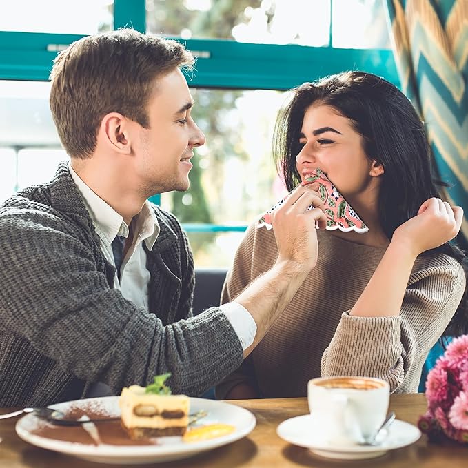 Ridhi Cloth Napkins 100% Pure Cotton Farmhouse Wedding Dinner Napkins for Halloween, Thanksgiving, Holiday Daily Wedding uses Napkins (6-9"x9" Cocktail Napkin, Dark Salmon Pink)