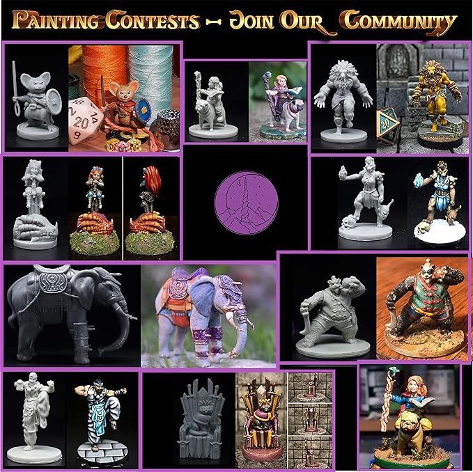 Wildspire Hero, Player-Character, NPC DND Miniatures, 28mm32mm Unpainted D&D Minis Dungeons & Dragons Figures D D Bulk Pathfinder Fantasy Tabletop Fantasy Minis Set