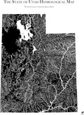 Muir Way Hydrological River Map of Utah - Watershed Topographic Wall Art for Home, Office, or Travel Decor - Unframed Flat Paper Print, 18x24