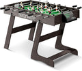 SereneLife Folding Foosball Table, 4’ x 2’ Full Competition Size Foldable Space Saving Table Soccer for Home, Arcade Game Room, for Indoor or Outdoor, Family Game Night, Perfect for Kids and Adults