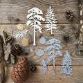 Mvchifay Cutting Dies Christmas Metal Stencils Scrapbooking Tool DIY Emboss Paper Card Making (Pine Trees-11x10cm)