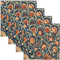 Quera 50 Pack William Morris Cocktail Napkins Vintage Floral Blue Paper Napkins Disposable Dessert Dinner Baby Shower Party Supplies Napkins Decorative -5 X 5 Inches