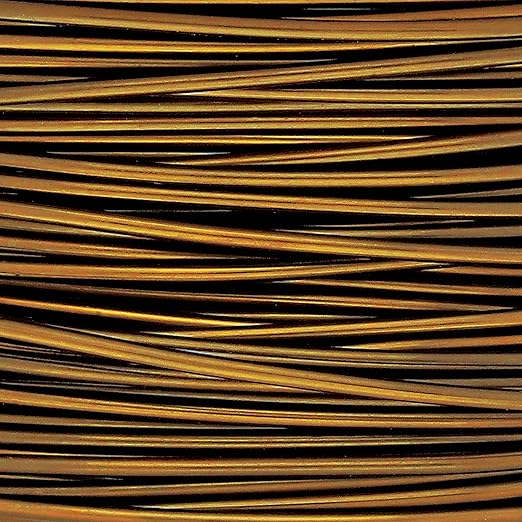 The Beadsmith Wire Elements Craft Wire – Tarnish Resistant, Soft Temper, Round, Vintage Bronze Color – 0.51mm, 24 Gauge, 20 Yard Spool – Jewelry Making, Wire Wrapping, Floral, & Other DIY Crafts