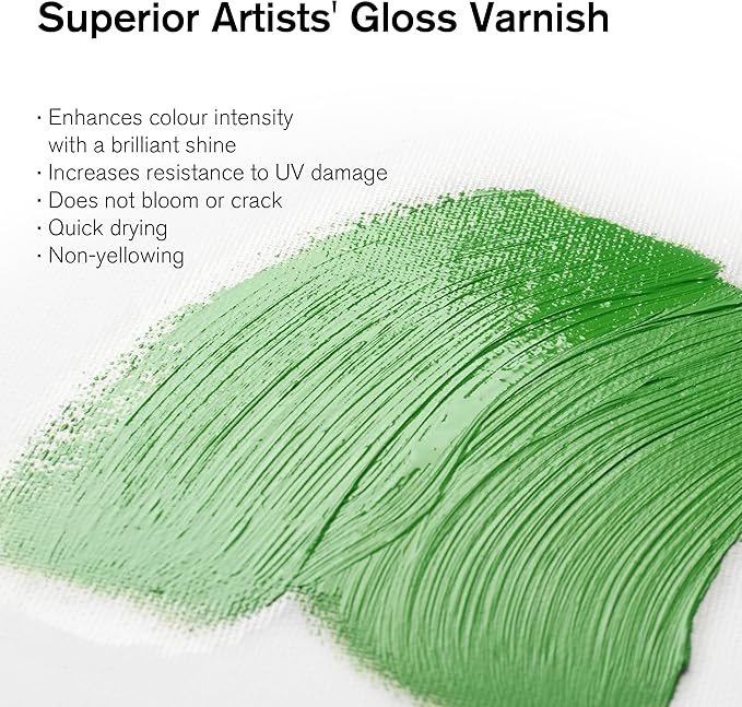 Winsor & Newton Professional Artists' Gloss Varnish, 75ml (2.5-oz) Bottle