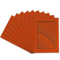 Pack of 25 Acid Free 11x14 Mats Bevel Cut for 8.5x11 Photos - Basketball Texture Precut Matboards For Pictures, Photos, Framing - 4-ply Thickness