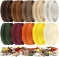 DOITEM 22.2 Yards/ 20 m 10 Pcs Assorted Colors #5 Nylon Coil Zippers, Sewing Zippers Endless Zips with 40 Pieces Zipper Sliders for DIY Sewing Tailor Craft Supplies