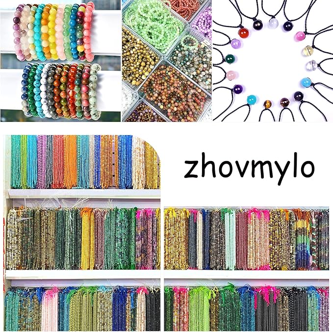 180PCS 4MM Natural Stone Kunzite Purple Jade Beads Round Loose Beads for Jewelry Making Bracelet 2 Strands 32"