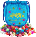 Wiz Dice Halfling's Haversack: Second Breakfast 10mm Miniature Polyhedral Dice (140-pack) 20 Sets of 7 Mini D&D Dice