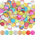 Jerify Caught Being Good Coins for Kids Behavior Tokens Plastic Reward Colored Pretend Coin Carnival Halloween Party Counting(200 Pcs,Smile Face)