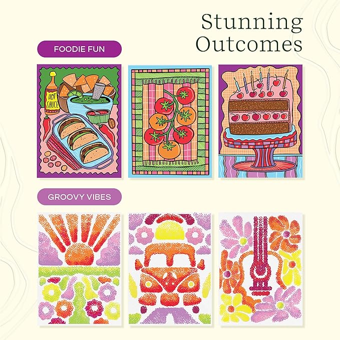 Lifelines FlowArt Activity Pad, 2-Pack & Bonus Pad - Guided Art Meditations with Markers - Hidden Patterns & Pogo-Dot - Coloring Books for Tweens, Adults & Seniors