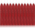 Yoption 12 Pcs Sealing Wax Sticks with Wicks, Antique Wine Red Wax Seal Sticks for Wax Seal Stamp, Wedding Invitations, Christmas, Gift Wrapping, Envelops Sealing (Antique Wine Red)