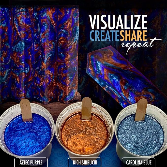 Eye Candy Premium Mica Powder Pigment “Aztec Purple” (50g) Multipurpose DIY Arts and Crafts Additive | Woodworking, Epoxy, Resin, Paint, Soap, Bath Bombs, Nail Polish (Aztec Purple, 50G)