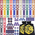 Extended Dice RPG Set 15 x 31 Polyhedral Dice (465 Piece) for DND 5e Tabletop Adventure Games (15 Colors - Classic)