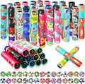 60 Pcs Classic Kaleidoscope Educational Kaleidoscope Toy Return Gift Vintage Educational Toys Party Bag Fillers School Classroom Prizes for Adult Teen Party Carnival Prize, Random Style (Cute Style)