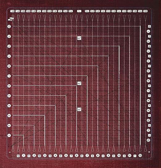 Quilting Ruler- 12.5 * 12.5" Slotted Rulers for Quilting and Sewing Quilt Strip Rulers for Fabric Precise Cutting