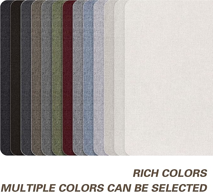 KING MOUNTAIN Coarse Linen Repair Patches, Self-Adhesive Linen Fabric Patches, 8X11 inch, Multi Color, Can be Used for Linen Sofa Repair and Linen Clothes Repair(8" x 11",Dark Green)