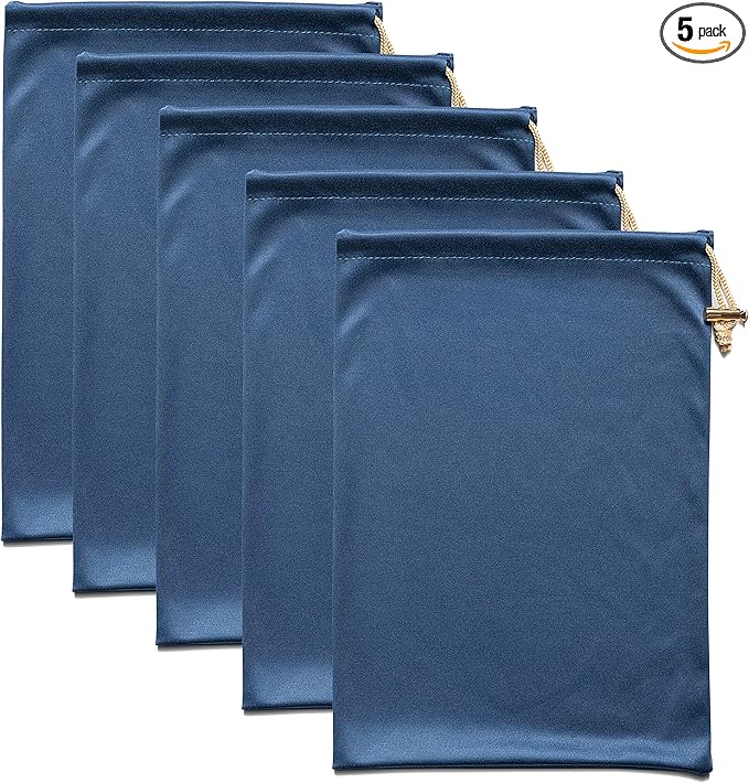 Valante Set of Microfiber Drawstring Storage Bags for Intimate Products(Large size set)