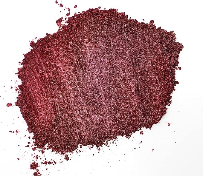 Shiraz Red Mica Powder for Epoxy Resin 56g / 2oz. Jar - TECHAROOZ 2 Tone Resin Dye Color Pigment Powder for Lip Gloss, Nails, Colorant for Slime Bath Bombs Soap Making & Polymer Clay