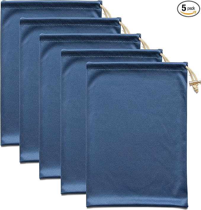 Valante Set of Microfiber Drawstring Storage Bags for Intimate Products (Medium size set)